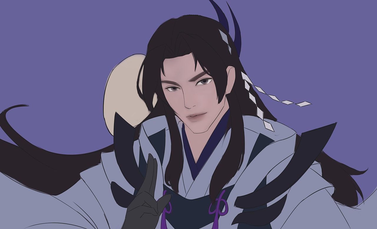 匠人绘教程:剑网3-衍天宗成男绘制步骤图