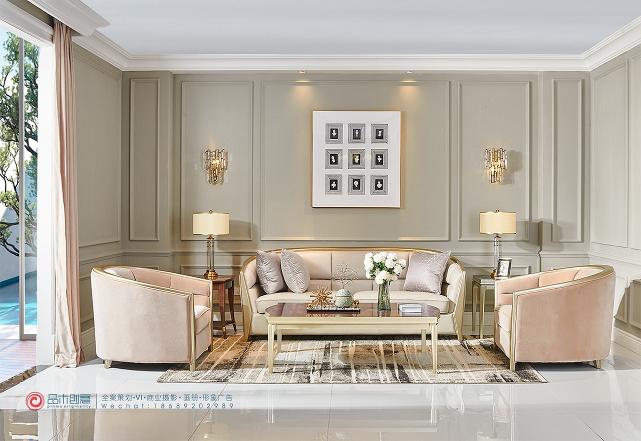 美式轻奢风格家具空间（图ZMjc2NTA3ODY4） - 产品摄影 - 站酷设计师品木创意摄影原创素材 - 站酷ZCOOL