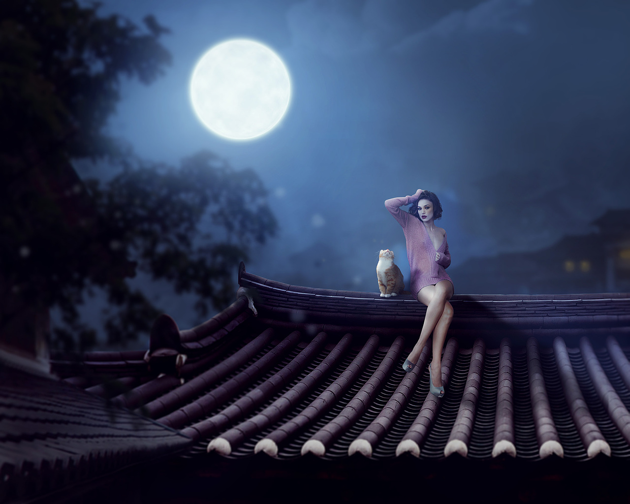 月下女郎|平面|宣传物料|伊戈igor_原创作品-站酷(zcool)