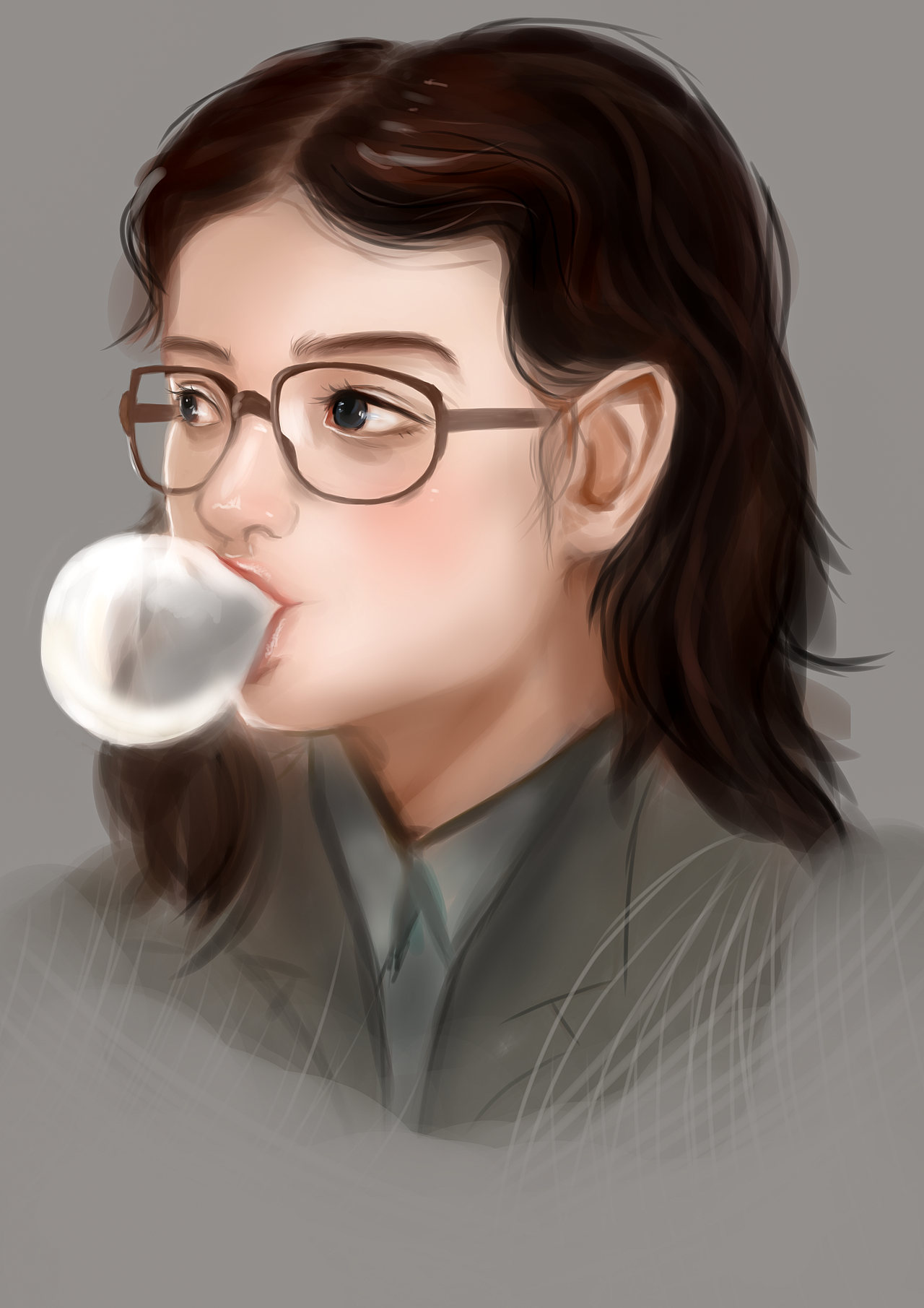 临摹肖吉大神她女儿，我硬生生把几岁小菇凉画成了成年人～