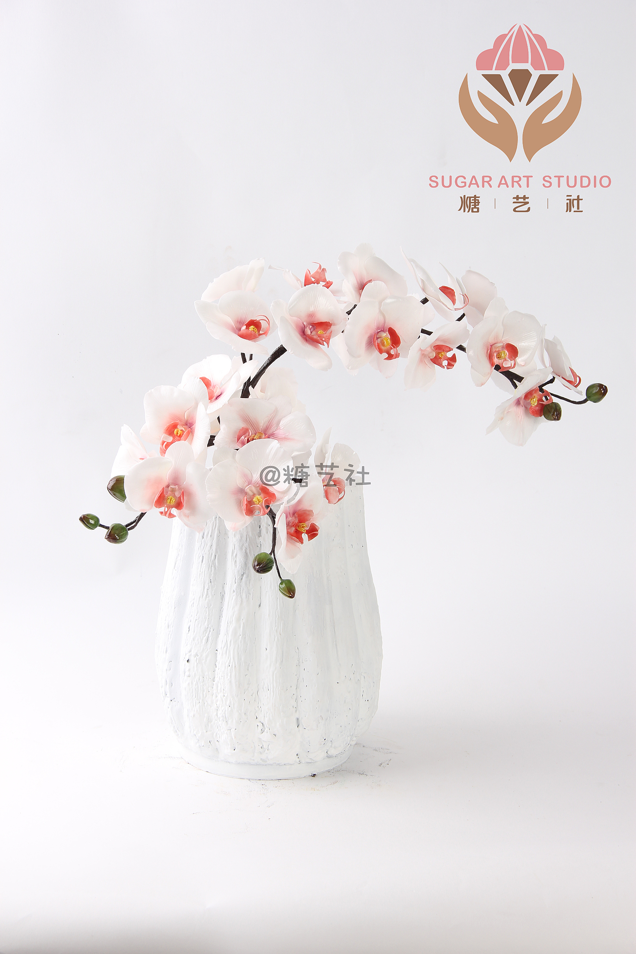 翻糖工艺大师顾碧清老师英式翻糖花作品--蝴蝶兰（图ZMTQxNTM5NzE2） - 工艺品设计 - 站酷设计师糖艺社原创素材 - 站酷ZCOOL