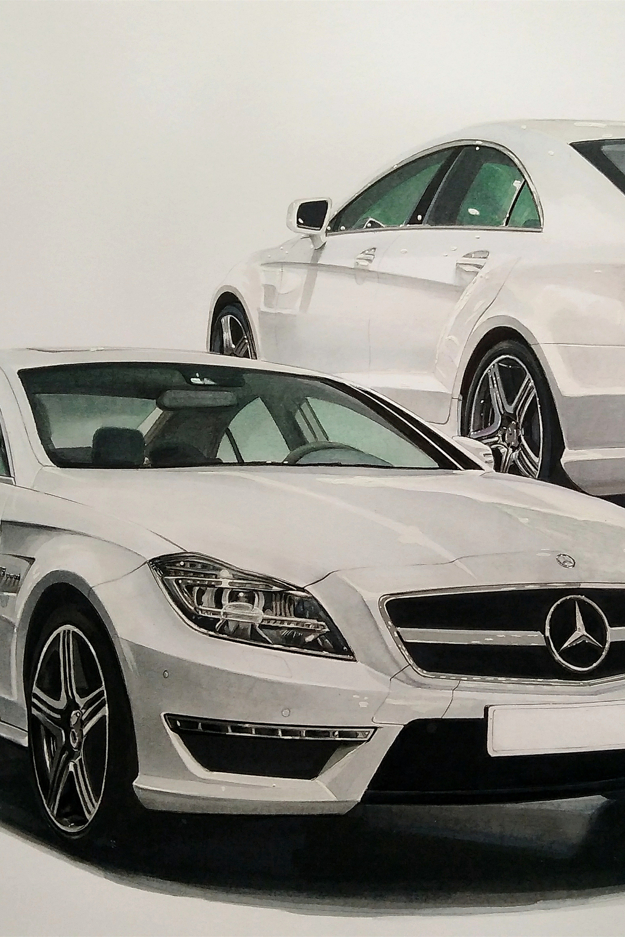 马克笔汽车手绘 梅赛德斯-奔驰 AMG CLS 63（2013）（图ZMjM2MTY0NTk2） - 艺术插画 - 站酷设计师xyikai吉原创素材 - 站酷ZCOOL