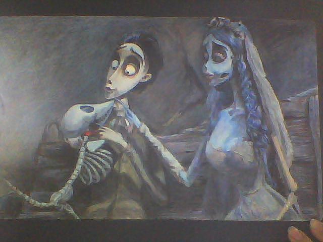 电影截图彩铅手绘