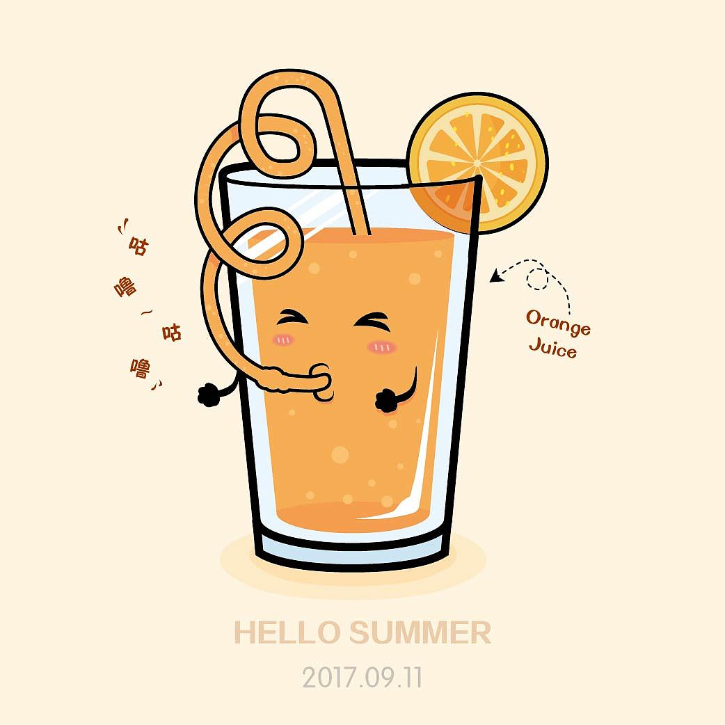 夏日饮料|插画|创作习作|jin是津津 - 原创作品 - 站酷 (ZCOOL)