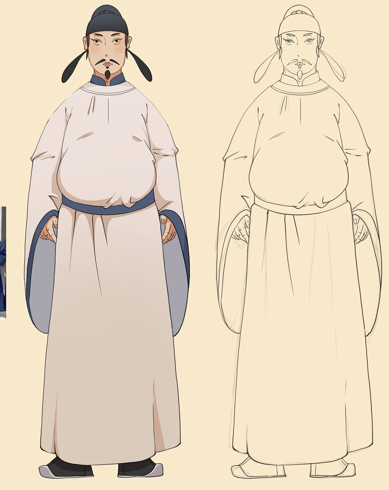 李白，八头身（图ZMTc0OTQ1MTky） - 单幅漫画 - 站酷设计师TANG_1843原创素材 - 站酷ZCOOL