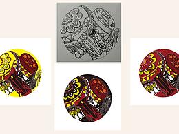 云南少數(shù)民族的圖騰圖案