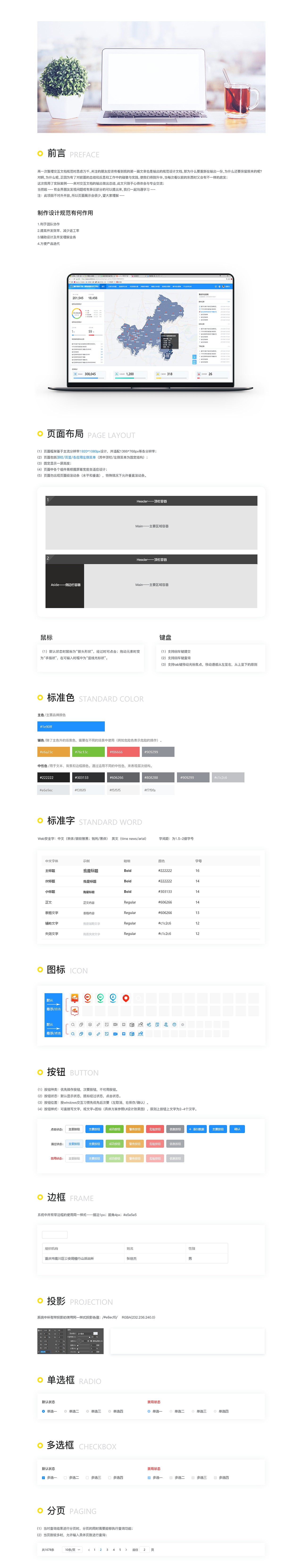 如何规范管理端系统界面设计规范（二）（图ZMTg4NDYyNTA4） - 交互/UE - 站酷设计师物痕夕原创素材 - 站酷ZCOOL