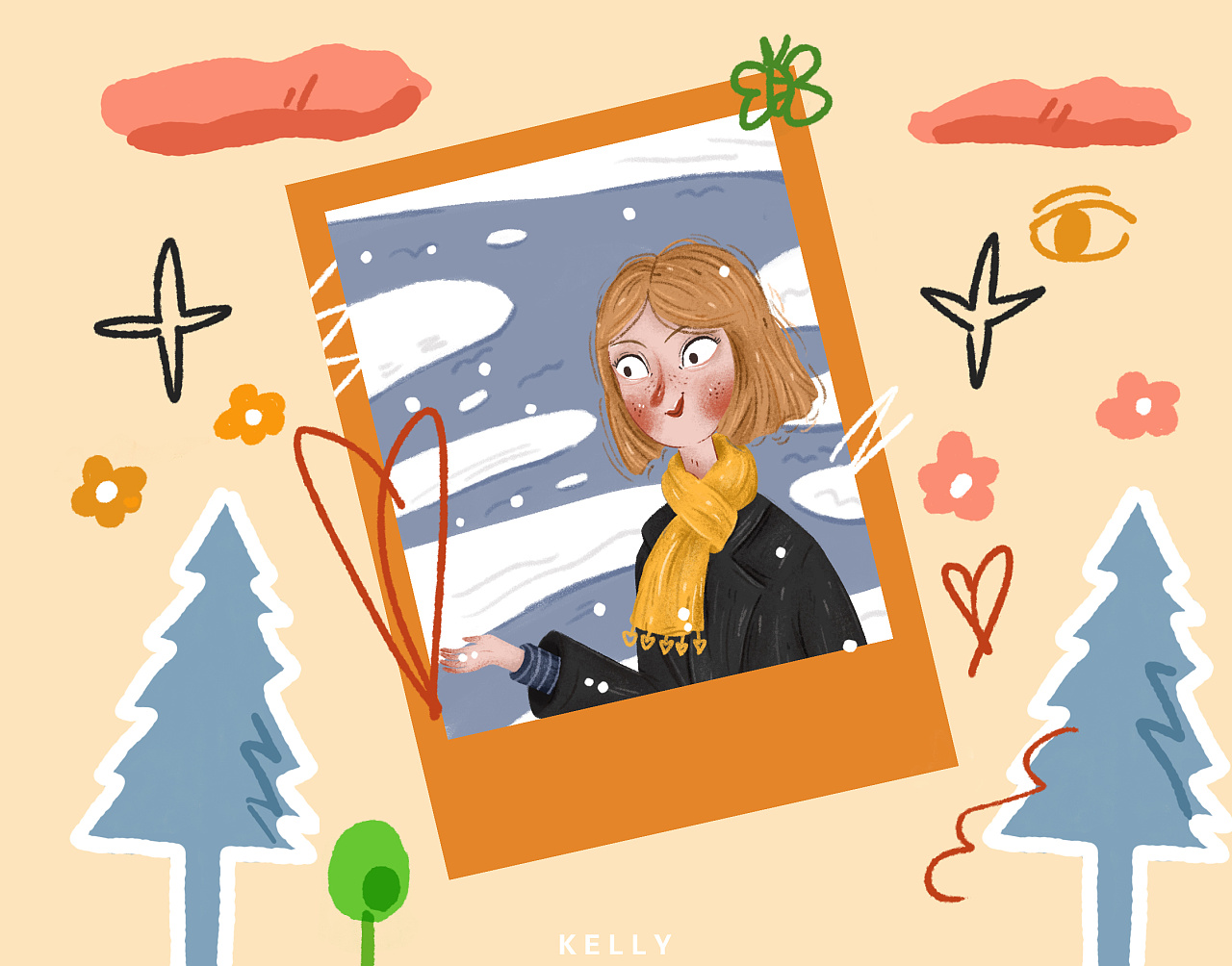 《我与拍立得的九天》|插画|创作习作|kkkkkelly11 - 原创作品 - 站酷