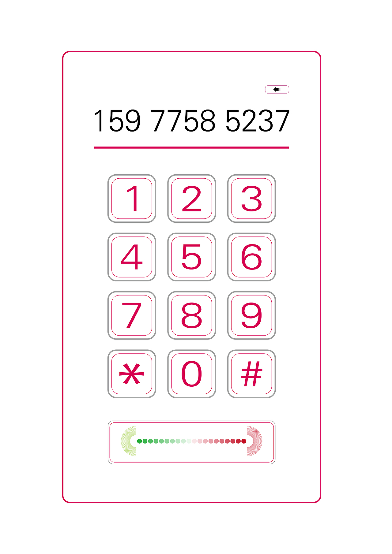 这是这是打电话界面。。。。个人崇拜,简单、暴力、直观。。输入号码,向左滑动即可拨出,向右滑动即可挂断。不管了,摩擦、摩擦、在这光滑的手机屏上摩擦。。。。