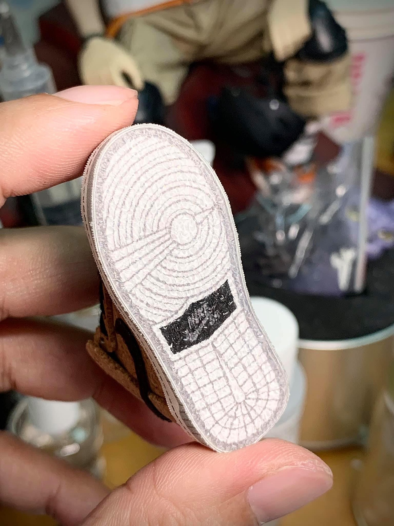 手做1/6 nike dunk high sb 软木塞球鞋-细节_inworks-站酷zcool