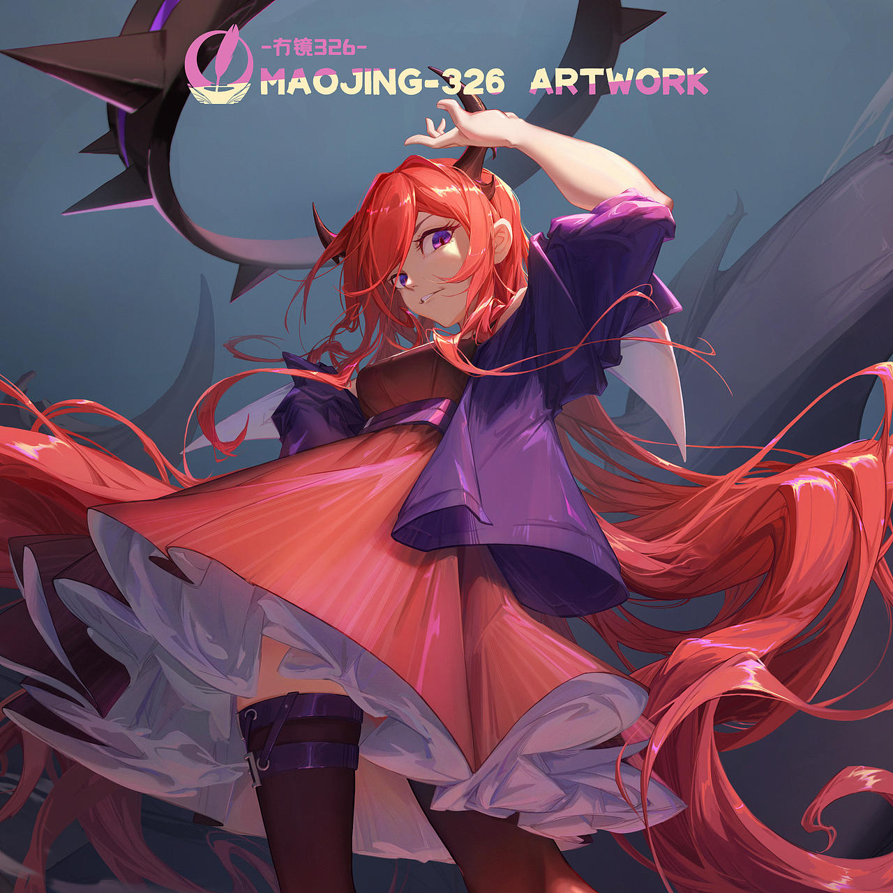 明日方舟-史尔特尔（图ZMjUyNDQ1NDk2） - 商业插画 - 站酷设计师冇镜326原创素材 - 站酷ZCOOL