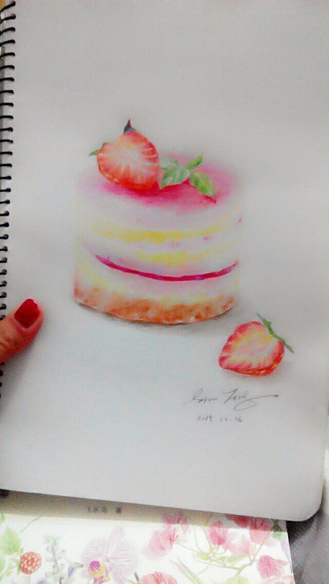 《临摹》水彩——甜品