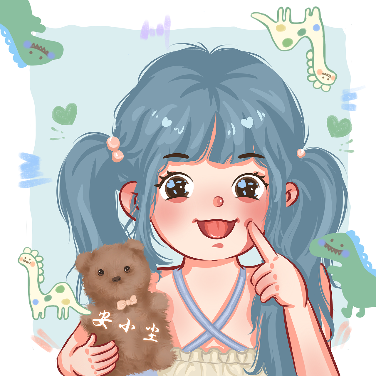 卡通头像系列（图ZMjYzMzExNjI0） - 创作习作 - 站酷设计师安小尘An原创素材 - 站酷ZCOOL