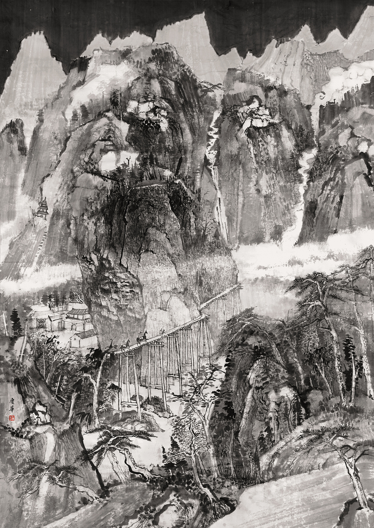 孔庆华花鸟画 山水画 国展作品欣赏