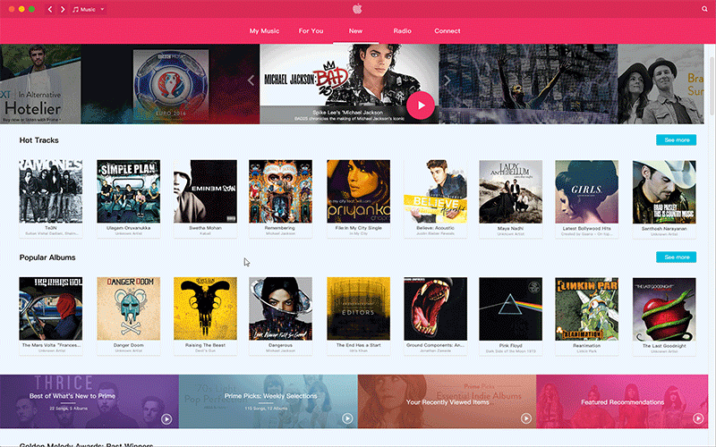 Apple iTunes Redesign Using Google Material（图ZNTE1MDM0MzY=） - 软件界面 - 站酷设计师ChuckieChang原创素材 - 站酷ZCOOL