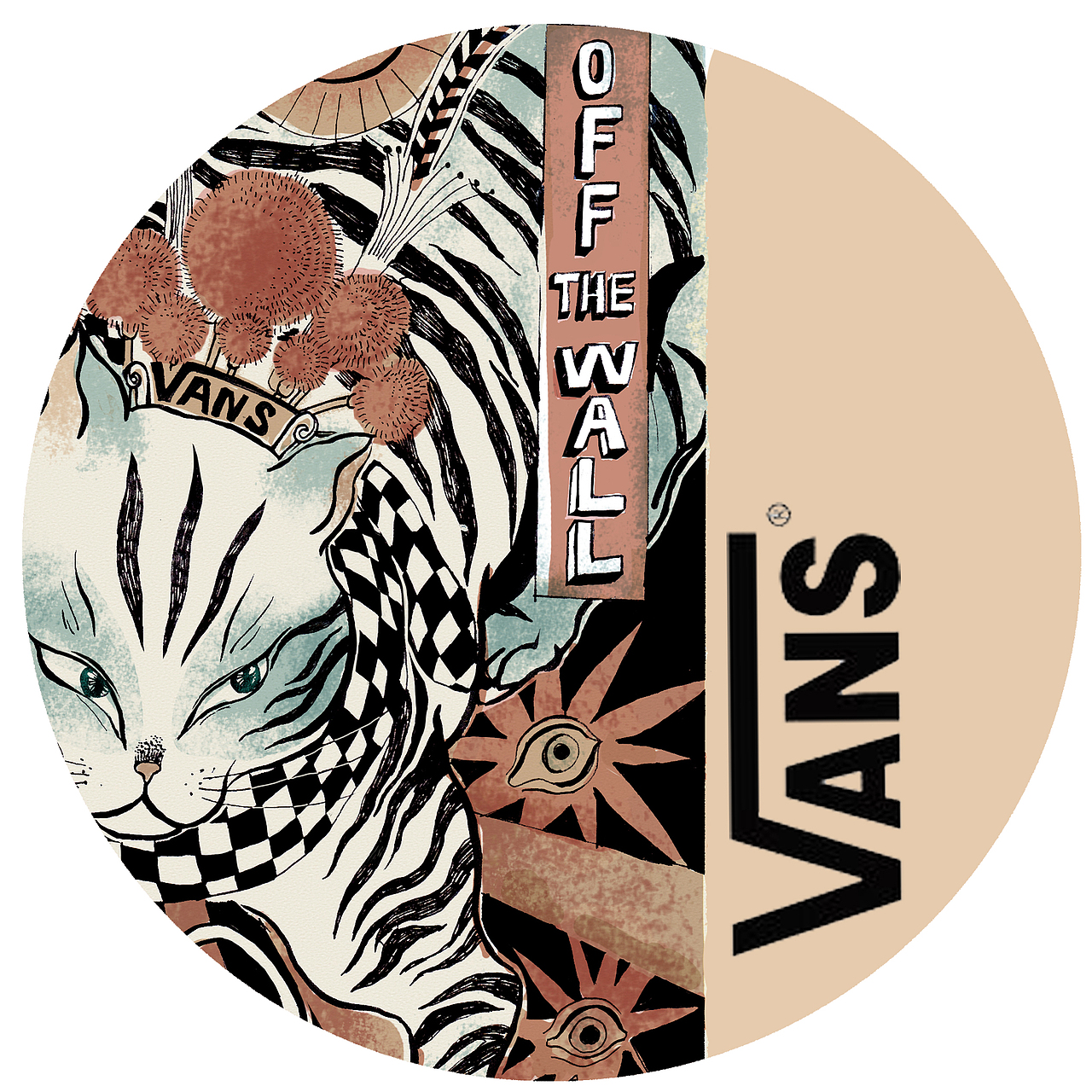 #Vans艺术家# 艺术TEE图案征集活动 【猫走 CAT GO】