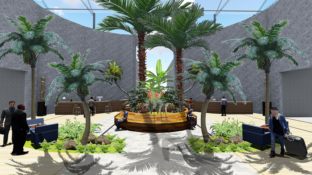 广东 清远 农家乐室内景观（图ZMTE2MTQyNjE2） - 景观设计 - 站酷设计师木土杰景观设计原创素材 - 站酷ZCOOL