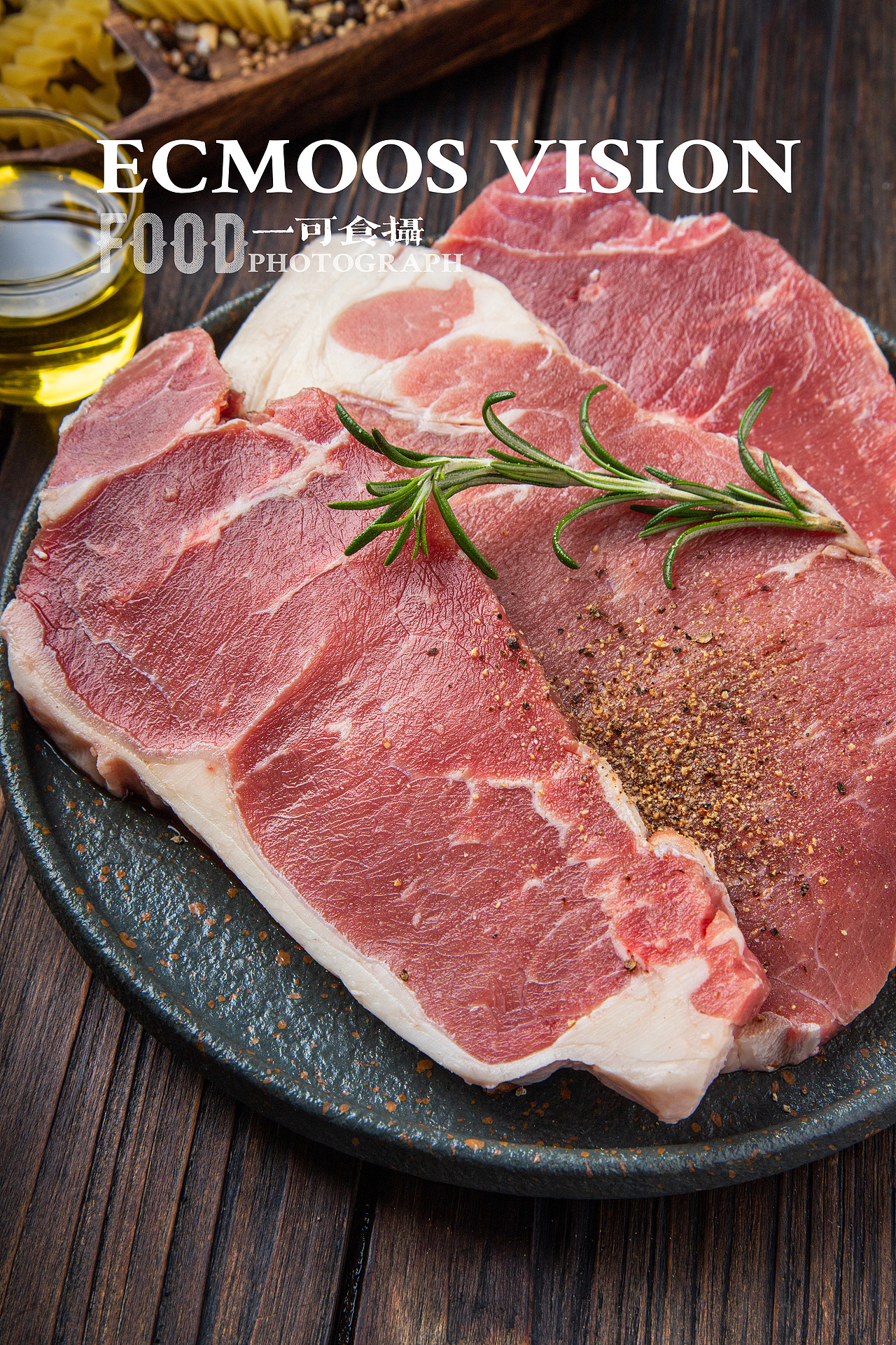 西冷肉眼牛排拍摄