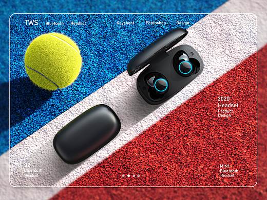 TWS  蓝牙耳机 +音乐耳机渲染 节选