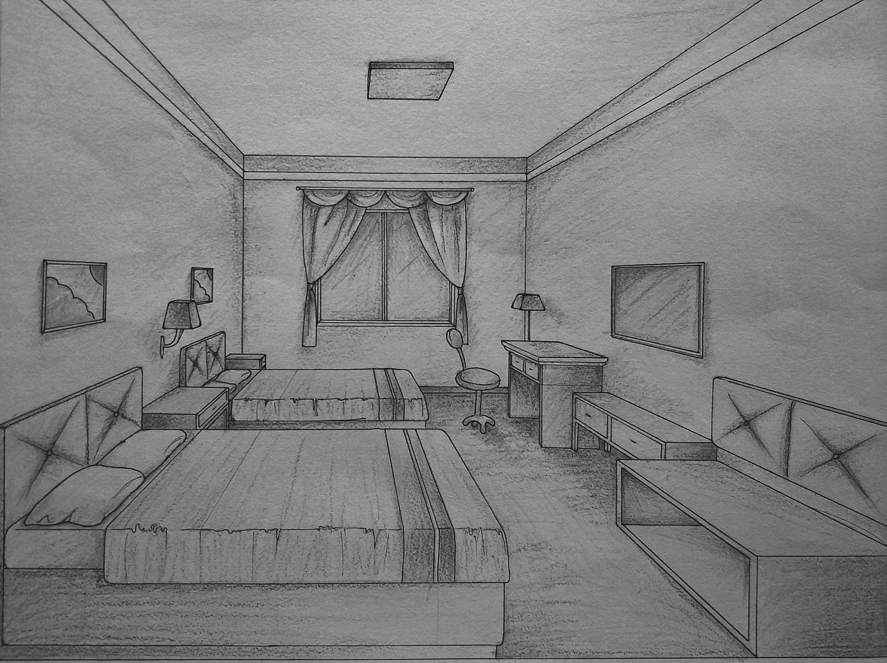 标准间设计效果图