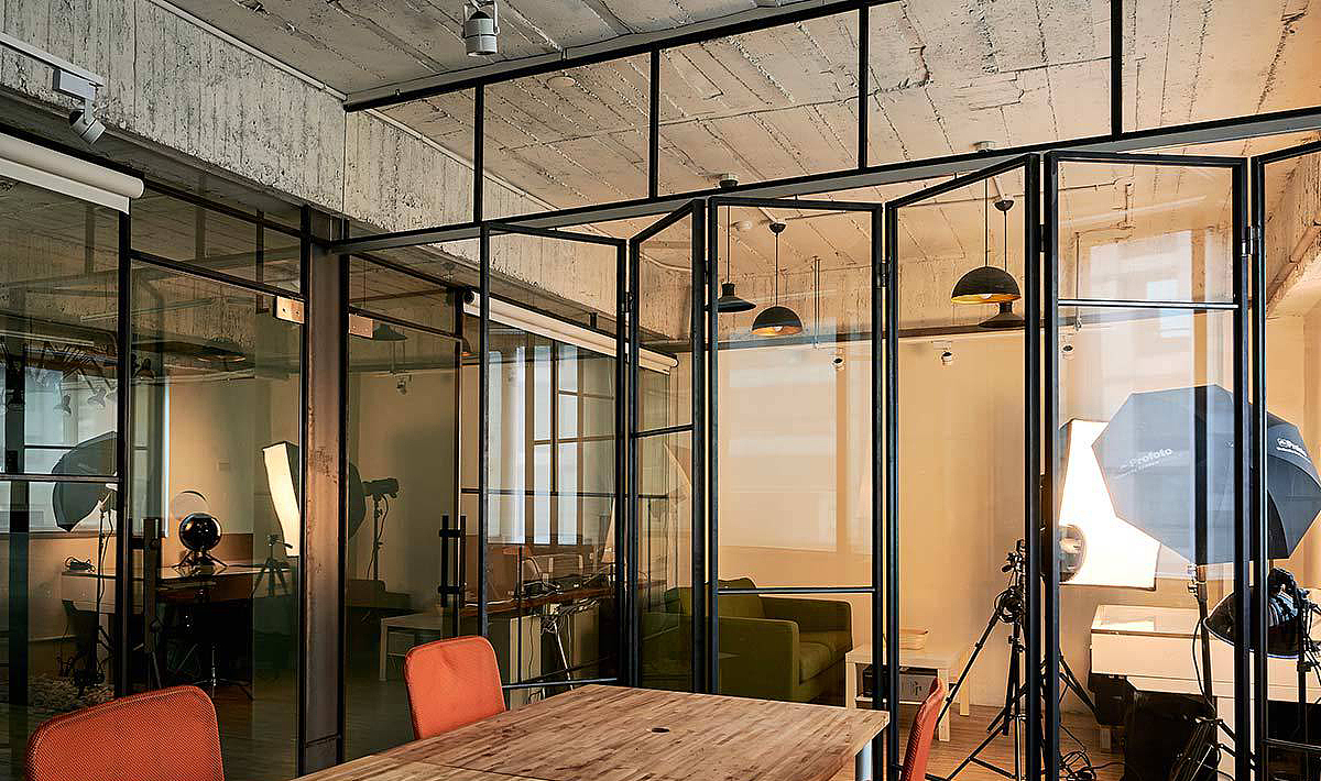 郑州个性工业风办公室装修设计案例-个人工作室设计图|空间|家装设计|