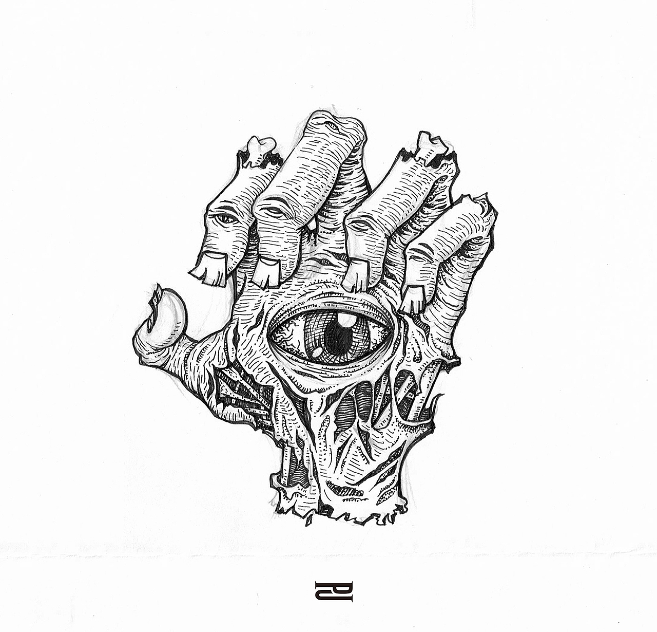 只手遮天 / 插画设计