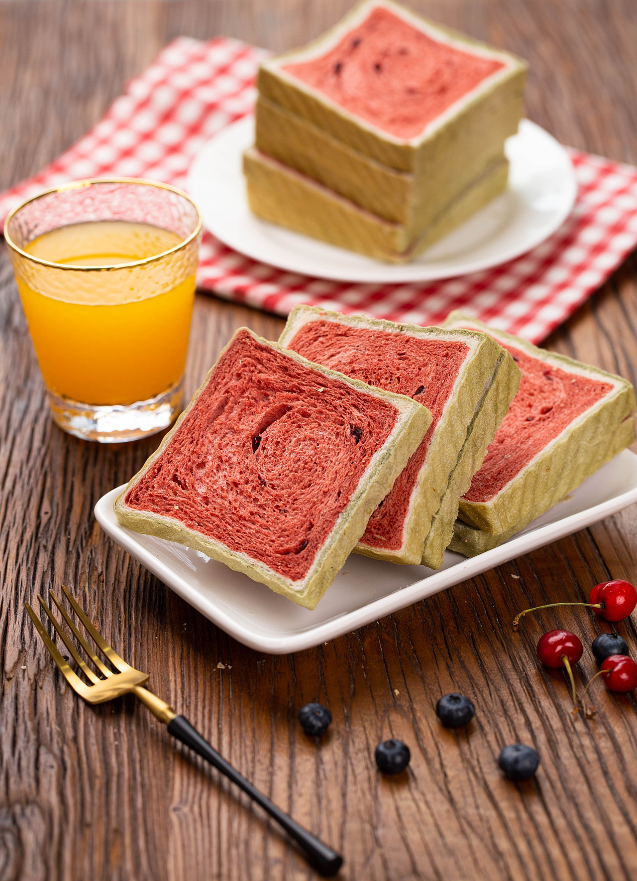 西瓜面包 餐包 营养早餐