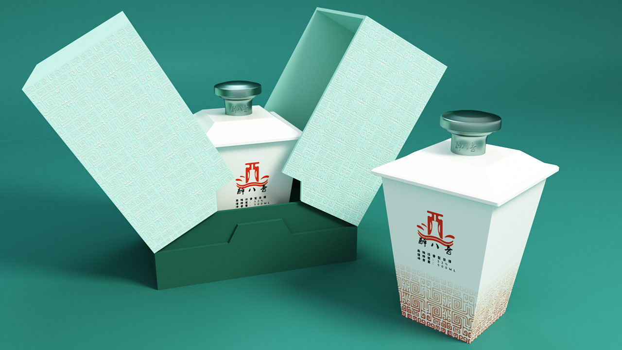 醉八音酒容器包装设计