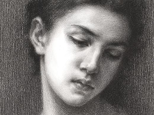 严冰《素描肖像》