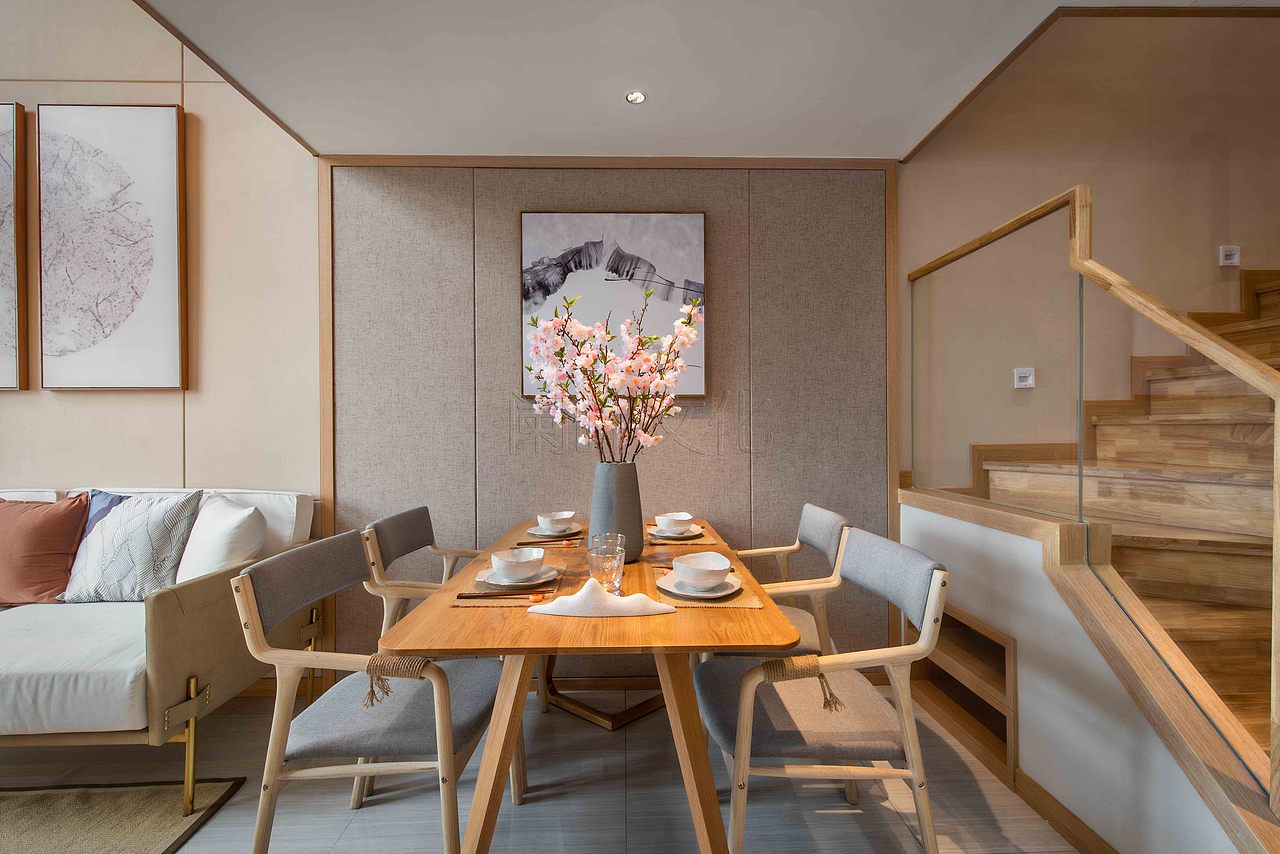 室内空间摄影-日式休闲风-样板房空间摄影