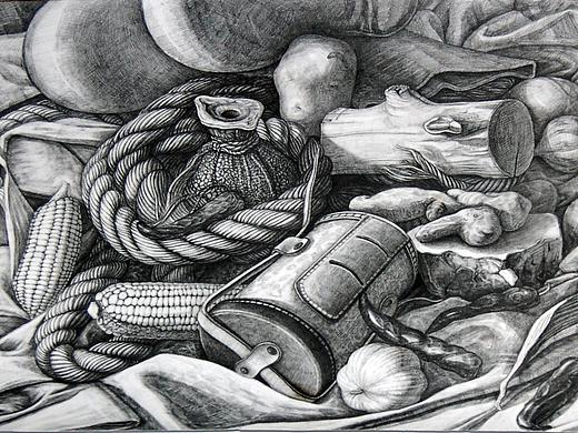 素描静物