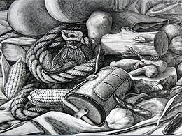 素描静物