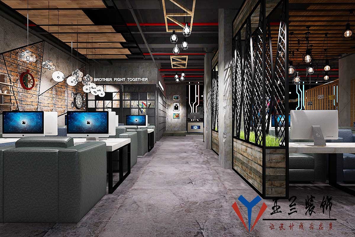 合肥网咖装修，合肥网咖设计，合肥网吧装修，网吧设计（图ZMjE4ODY1NTQ4） - 家装设计 - 站酷设计师yalan18919681254原创素材 - 站酷ZCOOL