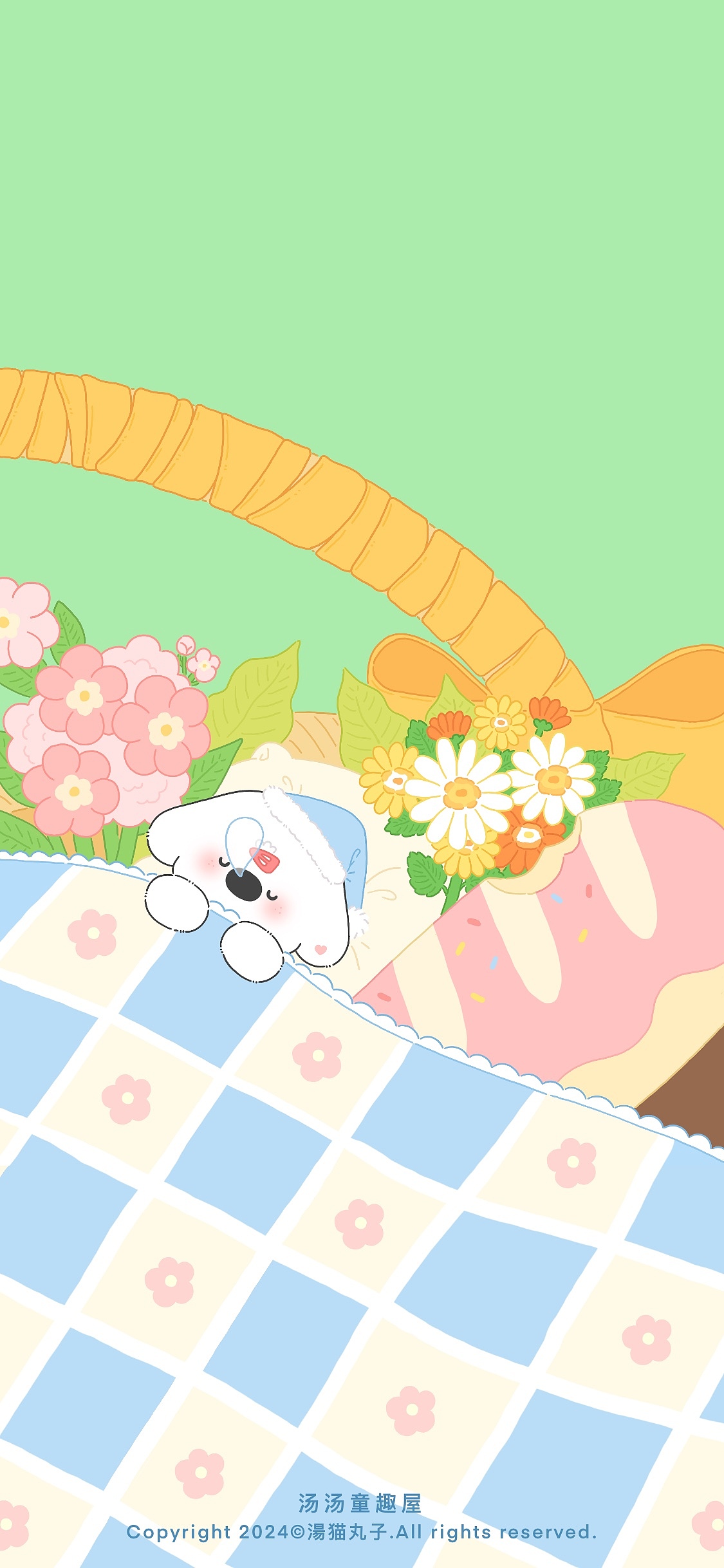 《春日漫游》系列插画&壁纸