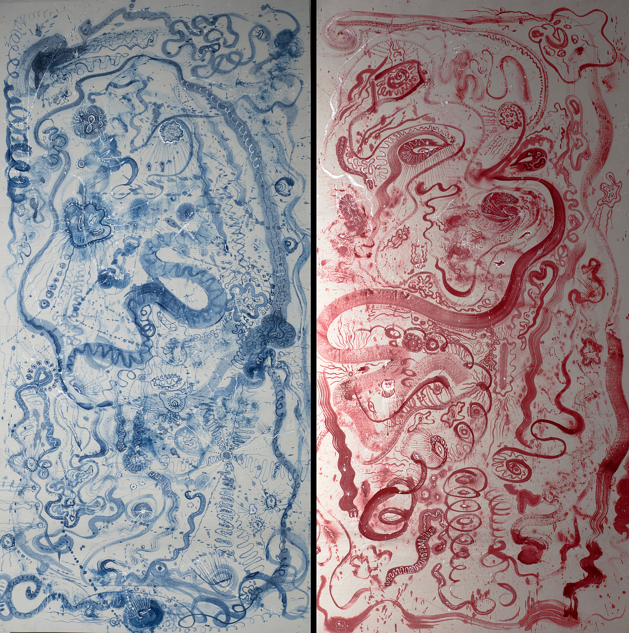 我们为何生病 | 毕业作品（GAFA BA degree show 2018)（图ZMjU1Nzc3MzE2） - 绘画 - 站酷设计师虾球大魔王原创素材 - 站酷ZCOOL