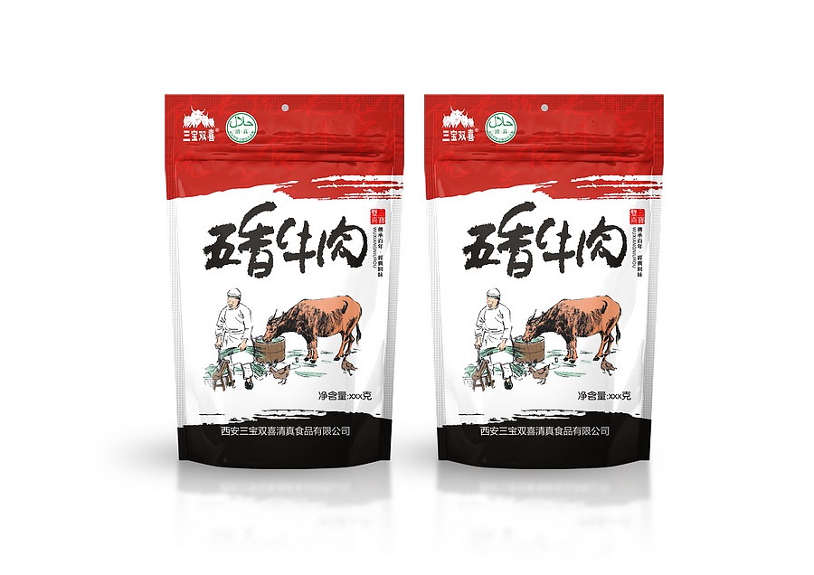 五香牛肉包装设计
