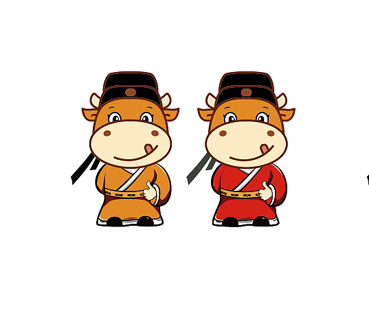 牛员外吉祥物设计