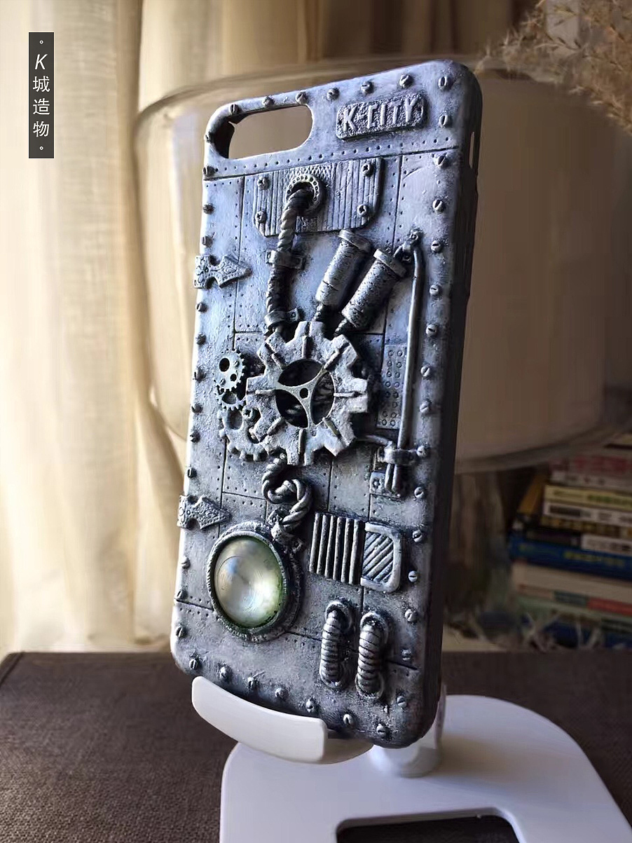 朋克机械齿轮手机壳