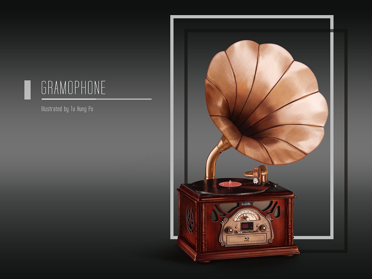 Dribbble牌留声机图标（图ZMTM3NTU3NzEy） - 图标 - 站酷设计师小杜菌原创素材 - 站酷ZCOOL