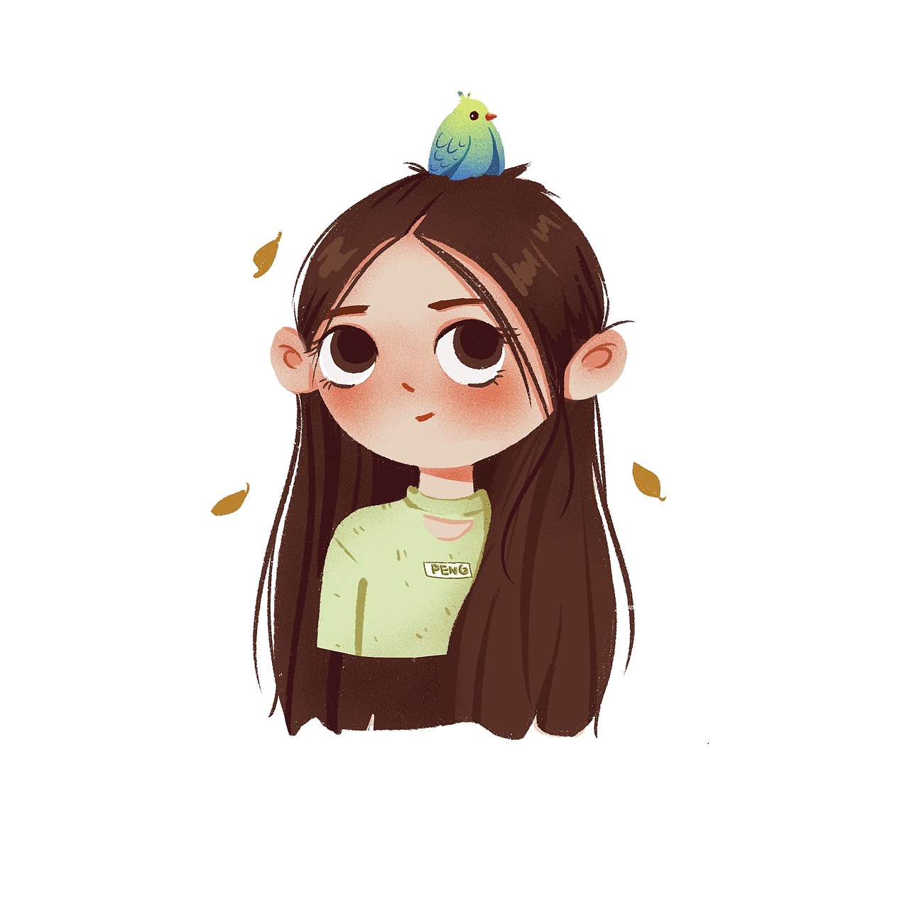 近期ipad procreate绘制小头像|插画|艺术插画|画画的