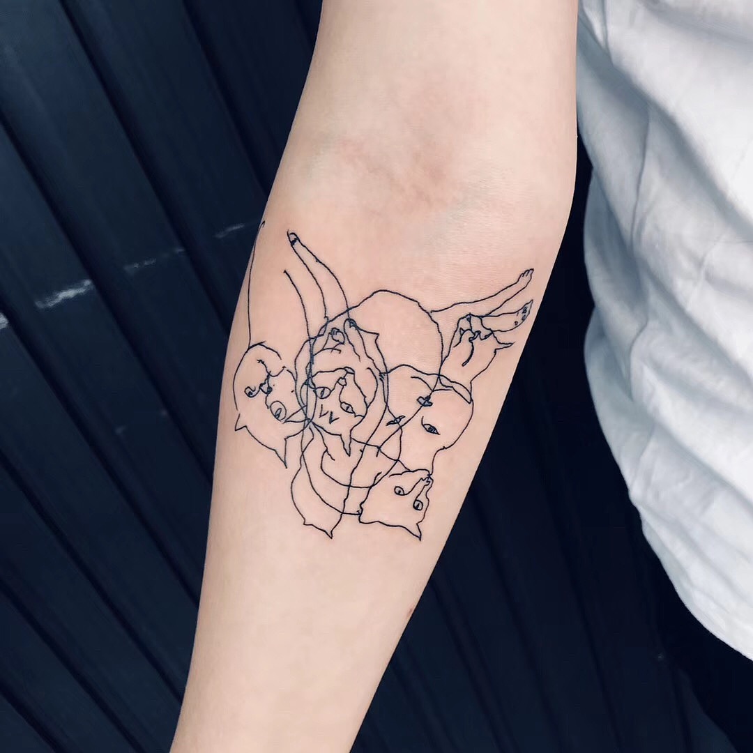 纹身线稿
