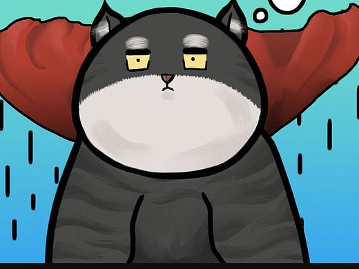 宝子葡萄家的顶戴喵大总管-顶戴喵大总管来了