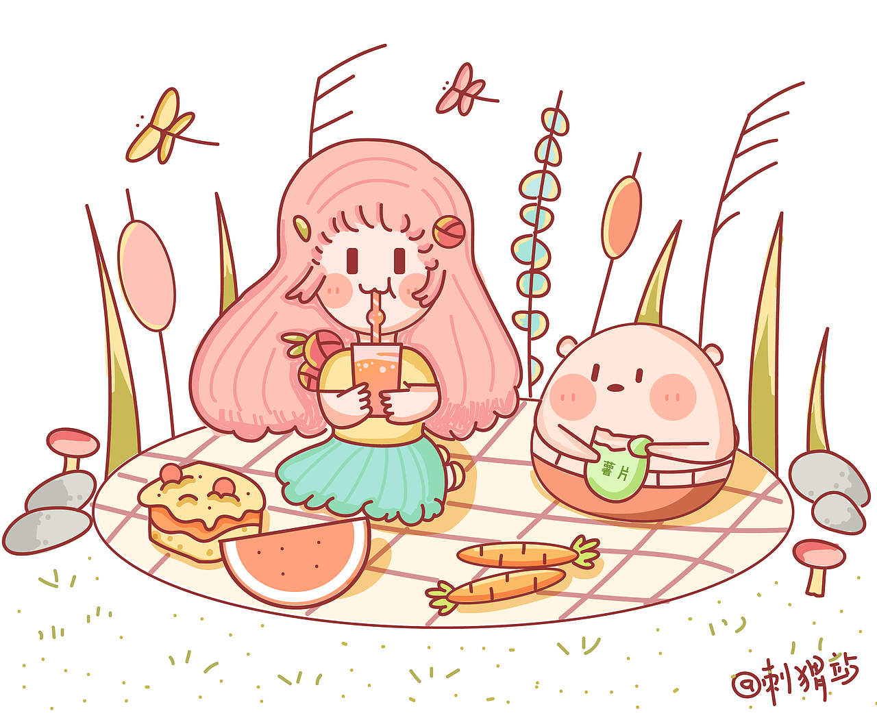 夏日（圖ZMTYyODExMjcy） - 創(chuàng)作習作 - 站酷設(shè)計師玖貓設(shè)計原創(chuàng)素材 - 站酷ZCOOL