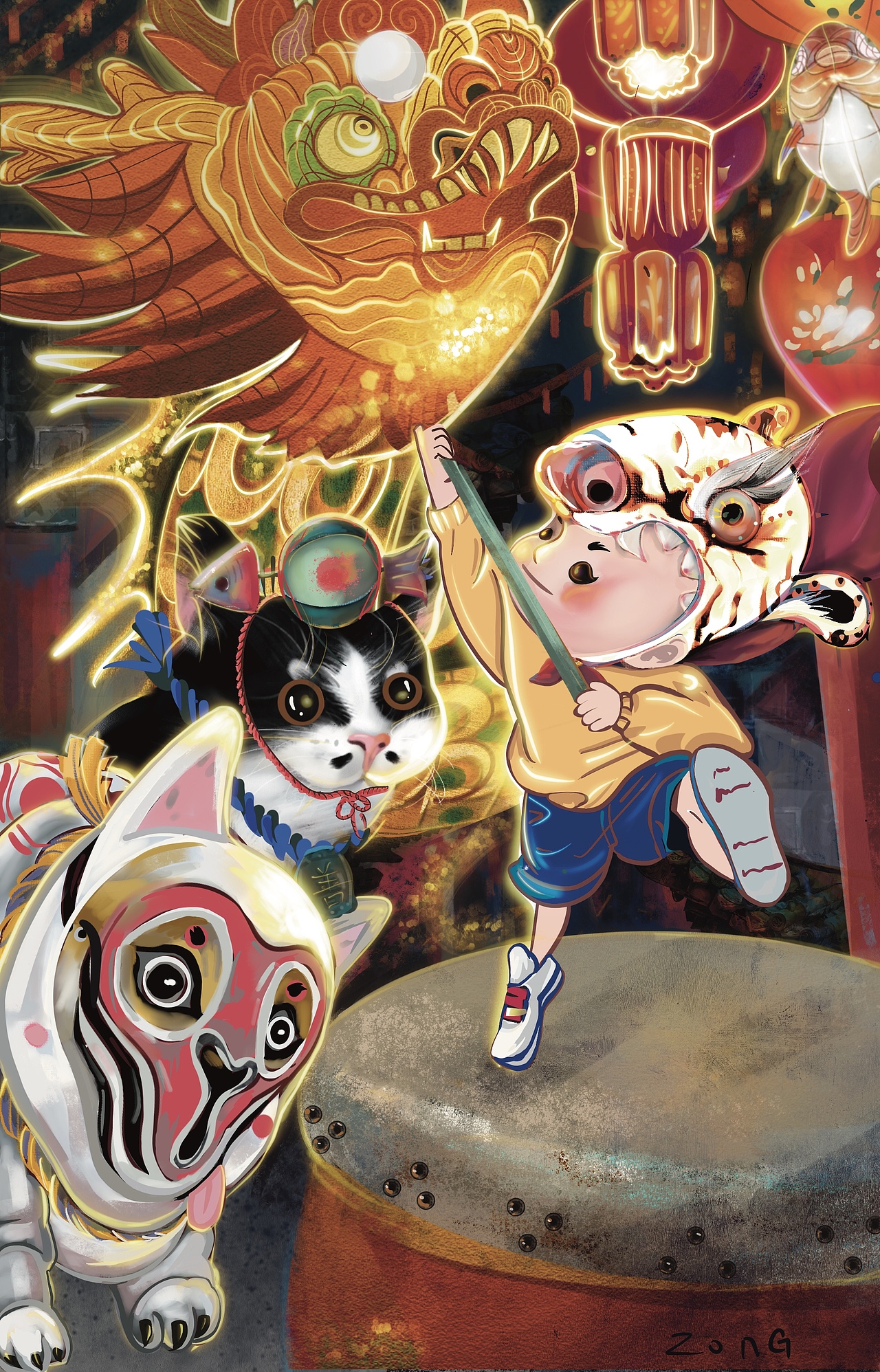 儿童插画 节日及生活认知