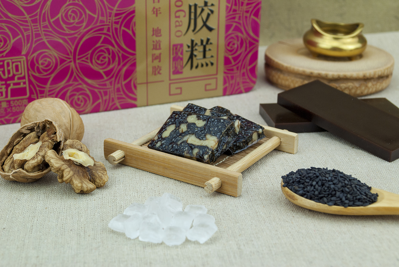 咏芝堂阿胶糕（图ZMTU0ODk4NzA0） - 产品摄影 - 站酷设计师霸气路飞原创素材 - 站酷ZCOOL