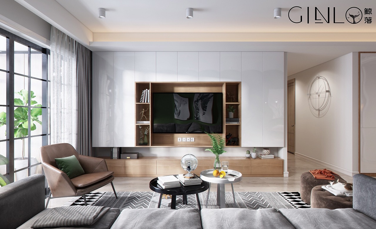 【绿肥红瘦】北欧原木风格（图ZMTQ3MjE1Njky） - 家装设计 - 站酷设计师鲸落工作室原创素材 - 站酷ZCOOL