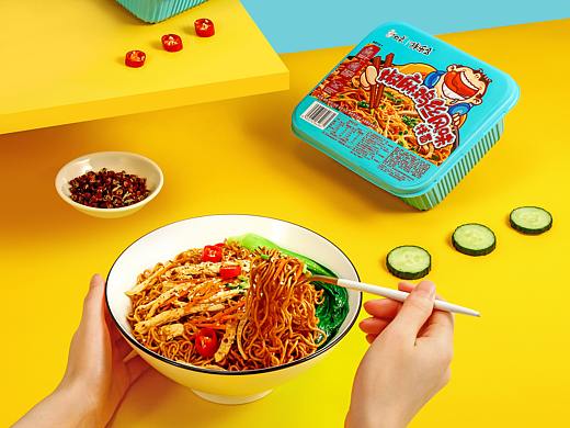 食品：凉拌面（干拌面）方便面-照片/详情页