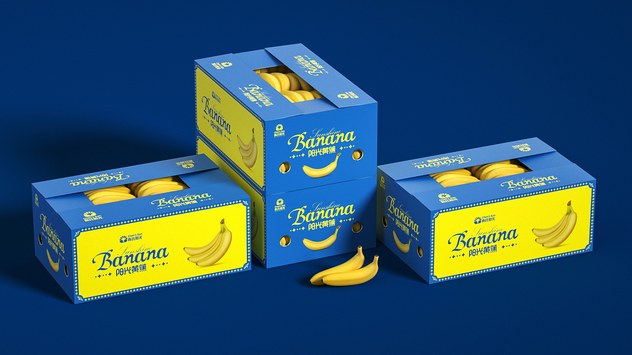 虎翼作品:陈氏阳光香蕉包装设计|平面|包装|贾颖设计 - 原创作品