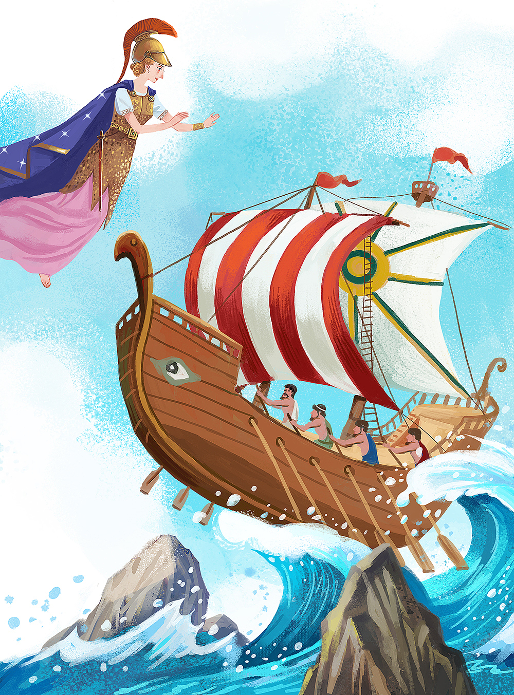 《古希腊神话》插图|插画|儿童插画|ameilili_原创作品-站酷(zcool)