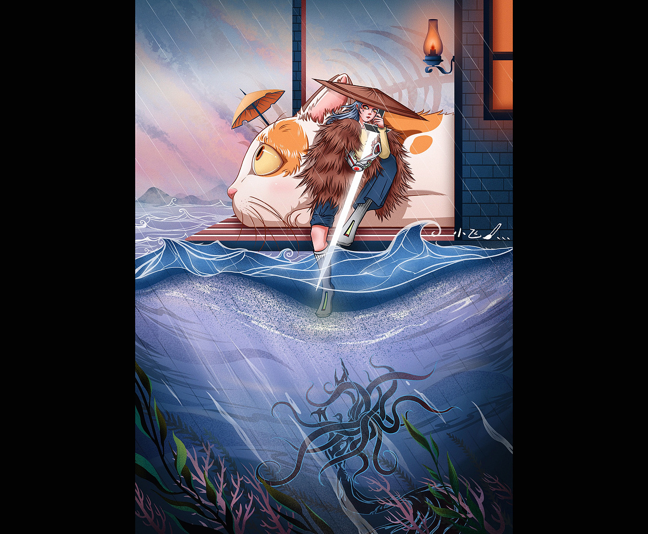 雨季时想画的图（图ZMjI2NTYzODMy） - 创作习作 - 站酷设计师小飞Titans原创素材 - 站酷ZCOOL